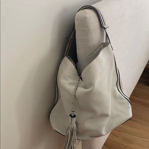 Rebecca Minkoff cream hobo shoulder bag